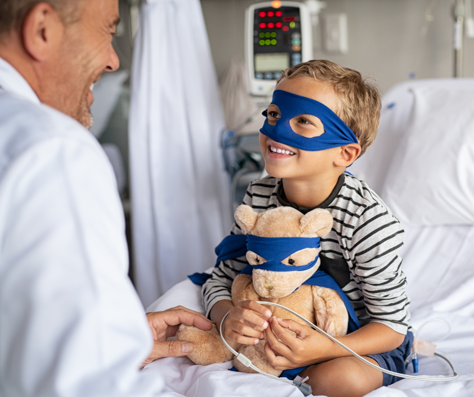 Plasma medicine patient enjoys check up with doctor